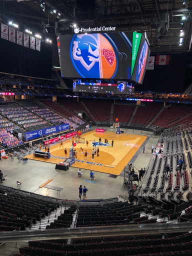 An empty house at the Prudential Center monday between Iona & Seton Hall/josh adams